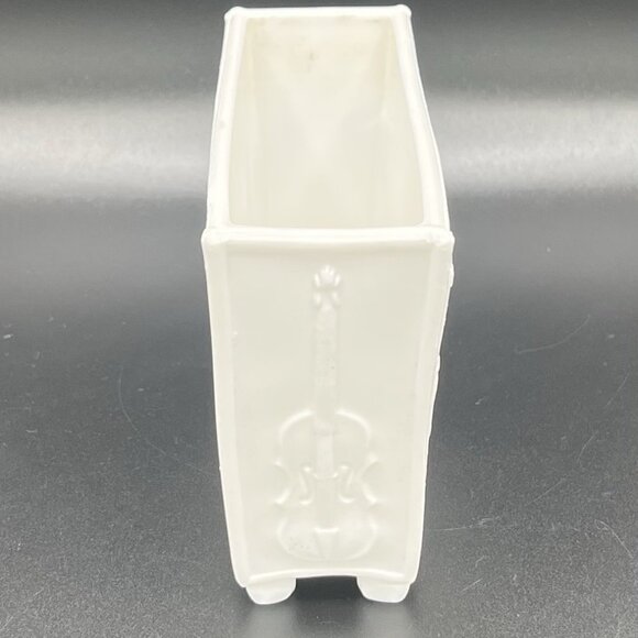 Antique Sowerby 1232 Old King Cole Victorian Pressed Milk Glass Fiddlers Vase - Picture 2 of 16